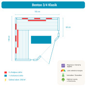 Infrasauna Belatrix Benton 3-4 Klasik