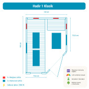 Infrasauna Belatrix Hadir 1L II. Klasik