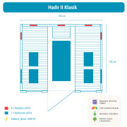Infrasauna Belatrix Hadir 2L II. Klasik