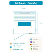 Infrasauna Belatrix Cedr Superior 1 RegenaRay
