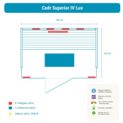 Infrasauna Belatrix Cedr Superior 4 Lux