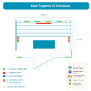 Infrasauna Belatrix Cedr Superior 4 Exclusive